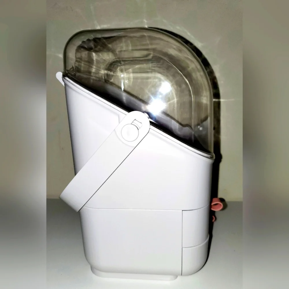 BRUUN Skincare Cosmetics Storage Bin White & Grey Storage Organizer
